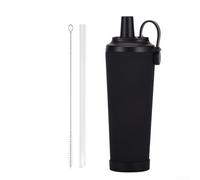 Tasse à eau robuste anti-fuite de 830 ml avec poignée magnétique portable pour un style de vie actif (noir)