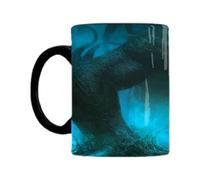 Tasse à échange de chaleur - Noir se transforme en design mythologique de Cthulhu | Grande tasse magique à café et à thé, tasse d'art thermosensible amusante, cadeau de nouveauté 12 oz