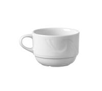 HENDI Tasse à expresso avec bords renforcés, 90 ml, ø64 mm, porcelaine blanche