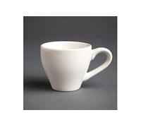 Olympia Lot de 12 tassesà expresso en porcelaine Blanc 100 ml