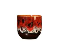 Tasse à expresso chinoise rétro en poterie grossière Kung Fu - Service à thé moyen [feu]