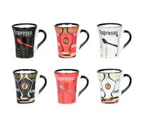 Tasse à expresso Color 15 cl décors assortis (lot de 6) Table passion