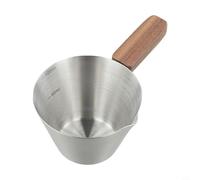 Tasse à expresso en acier inoxydable 304 avec échelle et paroi épaisse pour une résistance aux chocs lors d'un usage quotidien (couleur naturelle)