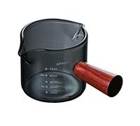 Tasse à expresso en verre à double ouverture - Noir - 75 ml