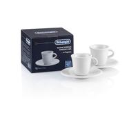 Tasse à expresso et soucoupe en porcelaine DeLonghi DLSc308, lot de 2