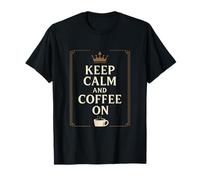 Tasse à expresso Keep Calm And Coffee On Crown T-Shirt