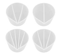 Tasse à fendre pour la peinture - Cueillette acrylique avec plusieurs compartiments de liquide réutilisables - Outil de peinture pour résine - Moules époxy - Mesure artisanale du récipient
