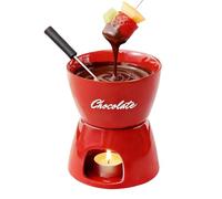 Tasse à fondue au chocolat, avec fourchette, mini tasse portable en céramique, chauffe-beurre réutilisable pour fruits de mer, confiseries, desserts et cuisines de mariage.
