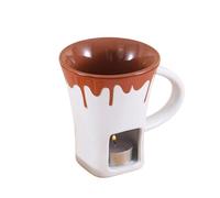 Tasse à fondue au chocolat, chauffe-céramique, mini tasse à fondre, pour fromage, bonbons, beurre, café, dessert, dîner, fête, rendez-vous
