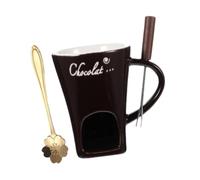 Tasse à fondue au chocolat, fondue à la maison, anniversaire, crème glacée, tasse à café, 11 x 8,3 cm