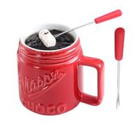 Tasse à fondue au chocolat - Mini tasse en céramique résistante à la chaleur - Coupe à fondue au beurre, pour réunions de famille à la maison, fêtes, célébrations, desserts, chocolat, beurre, etc