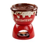 Tasse à fondue au chocolat | Pot en céramique fondante, tasses à fondue au beurre | pour dîner, apéritif, sauce, fromage, bonbons, caramel, anniversaire, mariage, pique-nique, fête, cuisiniers