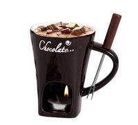 Tasse à fondue au chocolat - Service décoratif pour dessert, tasse fonctionnelle pour fondre le chocolat | Tasse à fondue facile à nettoyer, parfaite pour les fêtes et céramique résistante à la