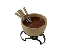 Tasse à fondue chauffe-beurre en céramique | Avec fourchettes, tasse sucrée, crème à dessert pour faire fondre le fromage, maison, cuisine, bureau, fête, camping, pique-nique, cadeau d'anniversaire et