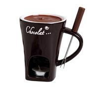 Tasse à fondue en céramique - Pot à chocolat, ensemble de tasses à dessert chauffantes portables | Vaisselle de trempage de table élégante pour dîner de fruits de mer, apéritif Sauce fromage bonbons C