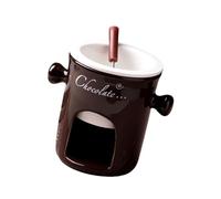 Tasse à fondue en céramique pour faire fondre du fromage au chocolat, parfaite pour les vacances et les fêtes, passe au lave-vaisselle, tasse en céramique pour chauffer et faire fondre les liquides