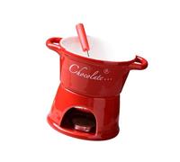 Tasse à fondue en céramique pour faire fondre du fromage au chocolat, parfaite pour les vacances et les fêtes, passe au lave-vaisselle