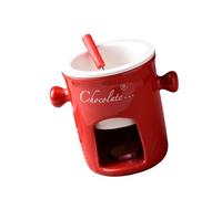 Tasse à fondue en céramique pour faire fondre du fromage au chocolat, parfaite pour les vacances et les fêtes, passe au lave-vaisselle, tasse en céramique pour chauffer et faire fondre les liquides