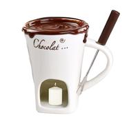 Tasse à fondue | Résistant à la chaleur portable antiadhésif, avec fourchette, ensemble de tasses à fondue pour tremper, beurre, dessert, boisson, dîner, fête de mariage, anniversaire, festival