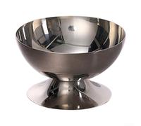 Tasse à glace en acier inoxydable pour service de dessert froid avec gelato sorbet bagatelle, mousse et salade (A)