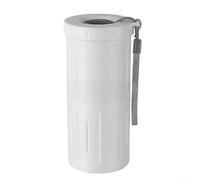 Tasse à goûter adaptée à l'extérieur avec deux zones de rangement, forme compacte qui se glisse facilement dans les poches ou les sacs à dos pour un style de vie actif (blanc)