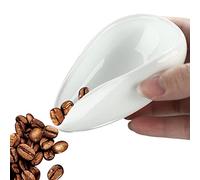 Tasse à grains de café, récipient à thé en céramique blanche pure, récipient pour thé et grains de café, tasse doseuse grains café portion précise, accessoires pesée
