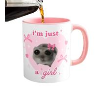 Tasse à hamster triste, tasse à hamster | Tasse en céramique avec nœud papillon imprimé Vista, motif hamster triste, tasse à café de 350 ml, tasse amusante qui fait rire tout le monde