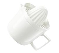 Tasse à Jus Manuelle en Céramique, Presse-fruits Blanc Compact | Extraction Rapide, Design Intégré Pressage et Rangement, Usage Quotidien, Format Pratique, Finition Blanche