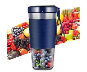 Tasse à jus portable, Portable Blender Juicer Maker Mixer Fruit Smoothie Bottle Cup USB Rechargeable, Baby Food Mixer, Juice Extractor for Household, Travel, Outdoor, 380ml, FDA, BPA Free