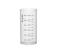 Tasse à Lait avec Paille en Verre Tasse à Mesurer Verre à Boire Verre Transparent avec Paille Tasse d'Eau Résistant à la Chaleur Verre avec Échelle Graduée Tasse à Café Thé Yaourt 300ML