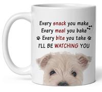 Tasse À Lait Chiot West Highland White Terrier (Westie) Couché, Le Visage Qui Regarde. Rétro Mug Thé Porcelaine Tasses De Café Pour Femme Homme Ami