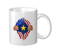 Tasse À Lait Drapeau Déchiré À La Main De La République Du Texas Idée Mug En Céramique Moderne Mugs À Café Pour Boissons Homme Ami