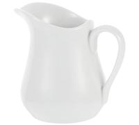 Tasse à Lait en Céramique Blanche Portable pour Aliments et Glaces | Design Mode, Usage Maison, Présent de Crémaillère, Format Compact, pour Boissons et Service Quotidien