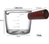 Tasse à lait en verre Tasse à mesurer en verre avec poignée Balance transparente Tasse à lait pour la pâtisserie Accessoires de cuisine