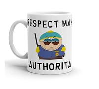 Tasse À Lait Eric Cartman Respecte Mon Autorité Avec Poignée Mug Moderne Mugs À Café Pour Partenaire Homme Frère