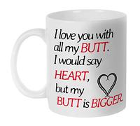 Tasse À Lait Je T'Aime De Tout Mon Cul Minimaliste Mug À Café En Céramique Moderne Tasses De Café Pour Ami Femme Partenaire