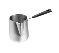 Tasse à lait mousseuse en acier inoxydable 304 de 350/600/1000 ml avec long manche et ouverture pointue, idéale for décorer des fleurs(600ml With Scale)