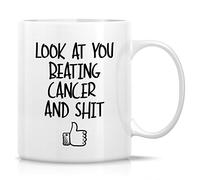 Tasse À Lait Regarde-Toi, Tu As Vaincu Le Cancer Avec Poignée Mug Thé Minimaliste Tasses À Café Pour Latte Collègue Lait