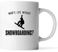 Tasse À Lait Snowboard-Fan: Was Wäre Das Leben Ohne Snowboarden? Wintersport Décoratifs Mug Idée Tasses À Café Pour Ami Collègue Latte