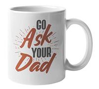 Tasse À Lait Va Demander À Ton Papa, À Ta Maman Ou À Ta Mère. Décoratifs Mug Minimaliste Tasses À Café Pour Fête Eau Lait