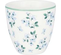 Tasse À Latte MINI ALAIA Blanche Avec Des Fleurs Bleues Tasse À Espresso 130 Ml