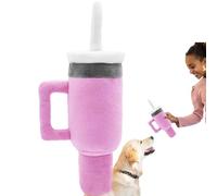 Tasse À Mâcher Douce Et Grinçante Pour Chien - Aide À La Dentition Et À La Santé Dentaire Du Chiot. Jouet En Peluche Résistant Aux Morsures Pour L'hygiène Bucco-dentaire, La Réduction Du Stress, Le Je