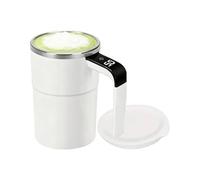 Tasse à mélanger | 380 ml de lait à mélange automatique - Tasses à café avec couvercle | pour thé, boisson, cacao, miel, maison, cuisine, bar, anniversaire, Noël, bureau