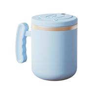 Tasse à mélanger - 400 ml en acier inoxydable, tasse à mélanger anti-fuite pour les trajets au travail, la maison, les pauses matinales, le travail, les voyages, la détente, la cuisine quotidienne