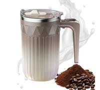 Tasse à mélanger - Acier inoxydable ABS 316 450 ml | Tasse de mélange électrique de 450 ml avec agitateur amovible, affichage de la température rechargeable, révolution magnétique, thé au lait, chocol