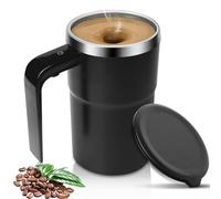 Tasse à Mélanger Automatique 380 ml avec Couvercle - Mélangeur Magnétique Rechargeable par USB, Lavable pour Café