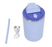 Tasse à mélanger automatique 380 ml en acier inoxydable 304, rechargeable par USB, portable, pour mélanger le café, le lait et le thé, pour le bureau et les voyages (Púrpura)