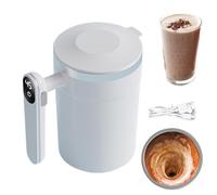 Tasse à mélanger automatique | Mélangeur à latte magnétique automatique de 400 ml - Tasse à mélanger le lait électrique avec écran LCD de la température, pour le bureau, les voyages, la maison, le