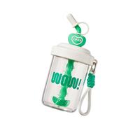 Tasse à mélanger portable avec agitateur intégré - Poignée de transport facile - Matériaux incassables - Bouteille de mélange manuelle pour le bureau