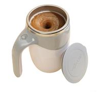 Tasse à mélanger rechargeable par USB en acier inoxydable avec agitation magnétique pour mélanger les boissons partout (en anglais)